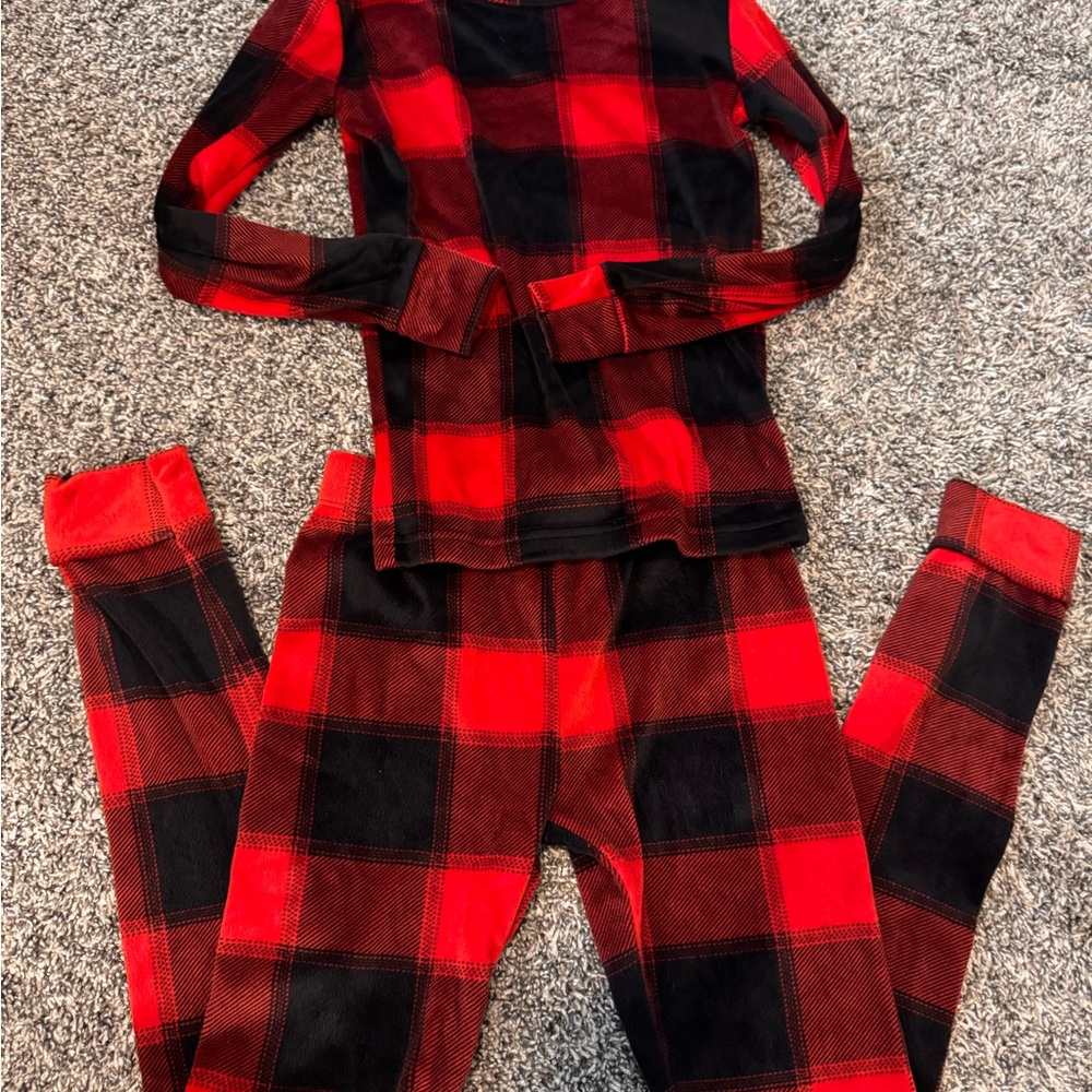Target Red and Black Plaid Kids Pajamas